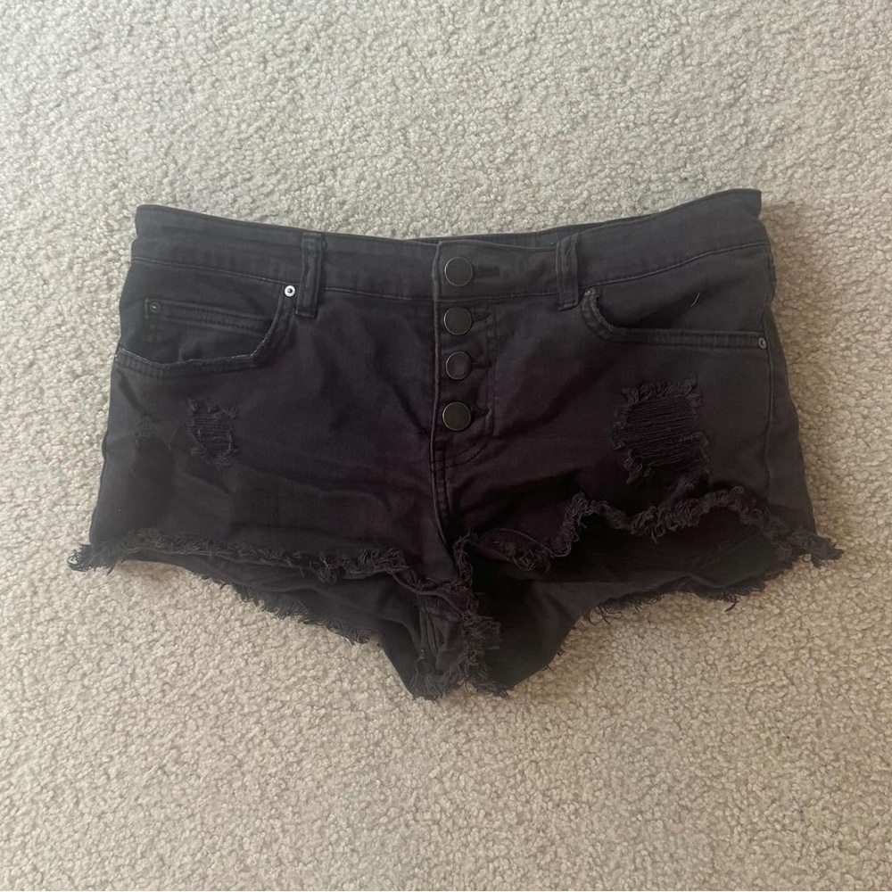 black billabong jean shorts